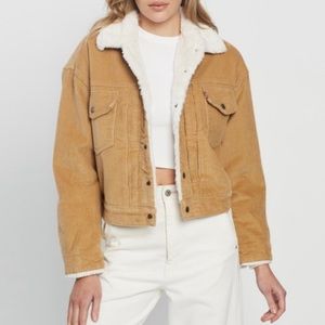 Levi’s cropped fur jacket
